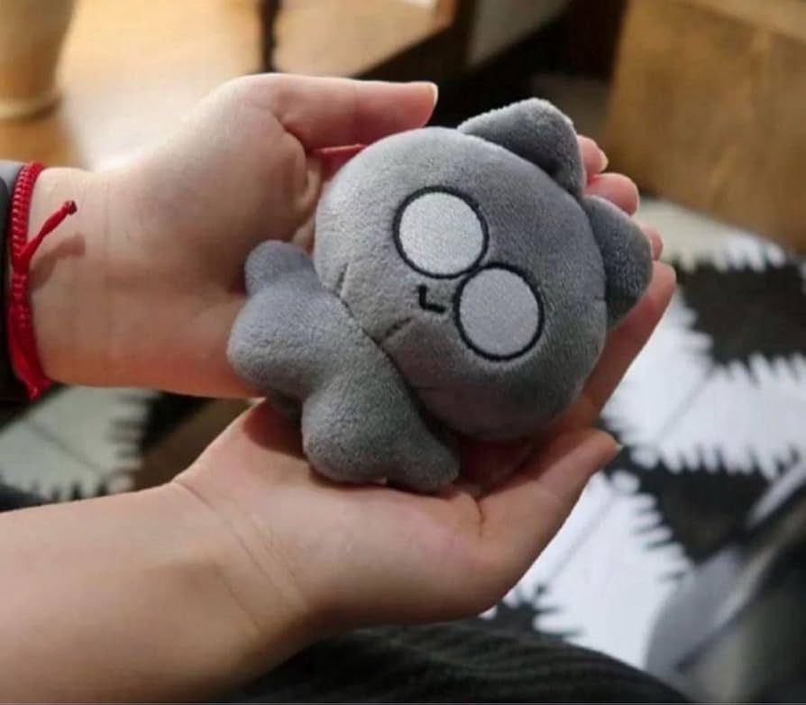 Amazon.co.jp: メガネ 猫 ぬいぐるみキーホルダー セブチ ウォヌ